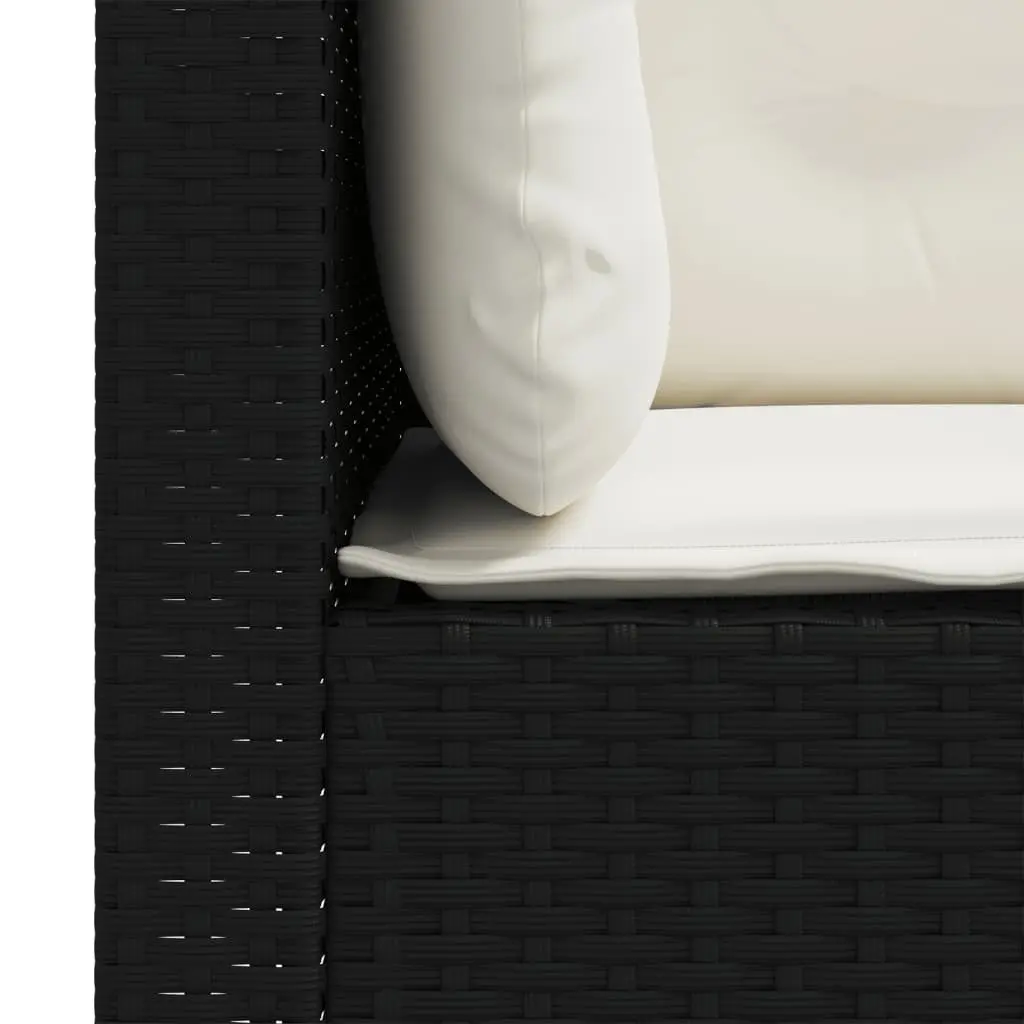 Outdoor Corner Sofa Set in Black