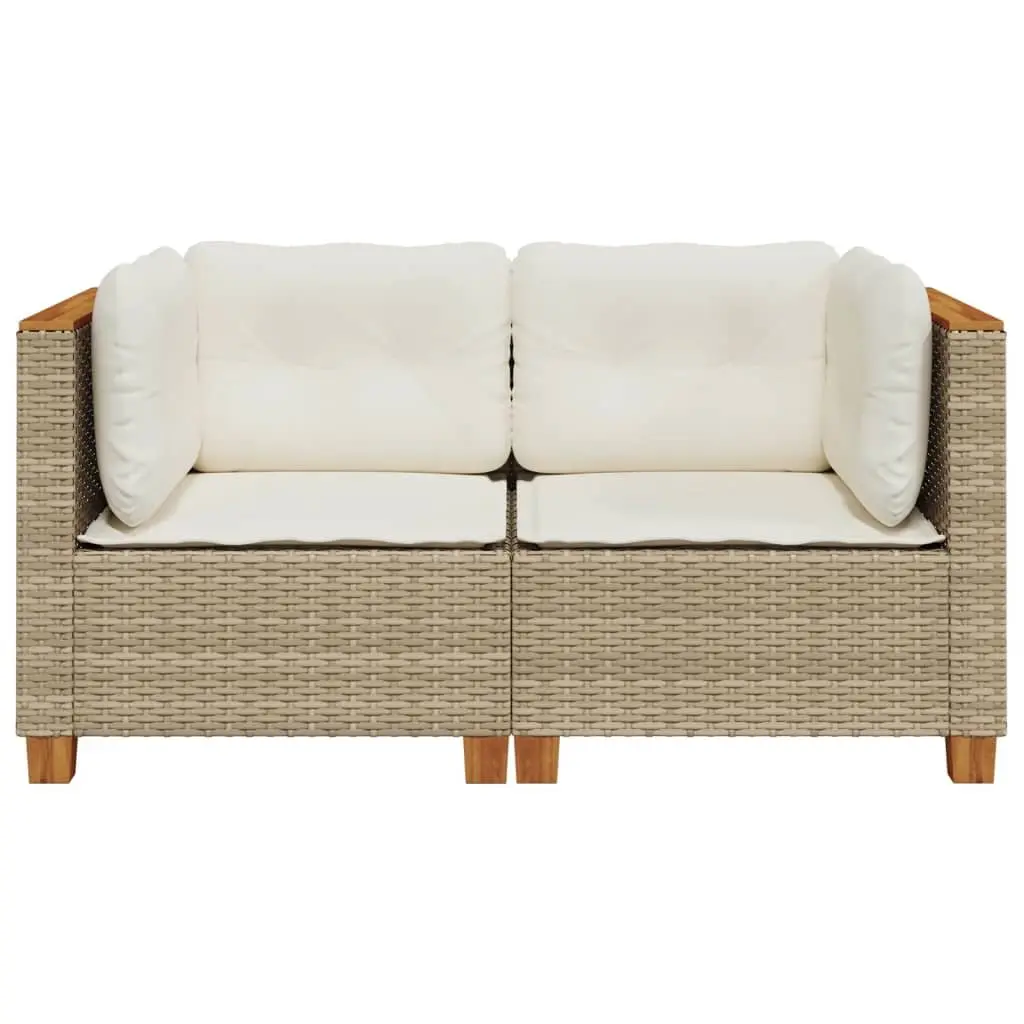 2-Piece Outdoor Garden Sofa Corner Set