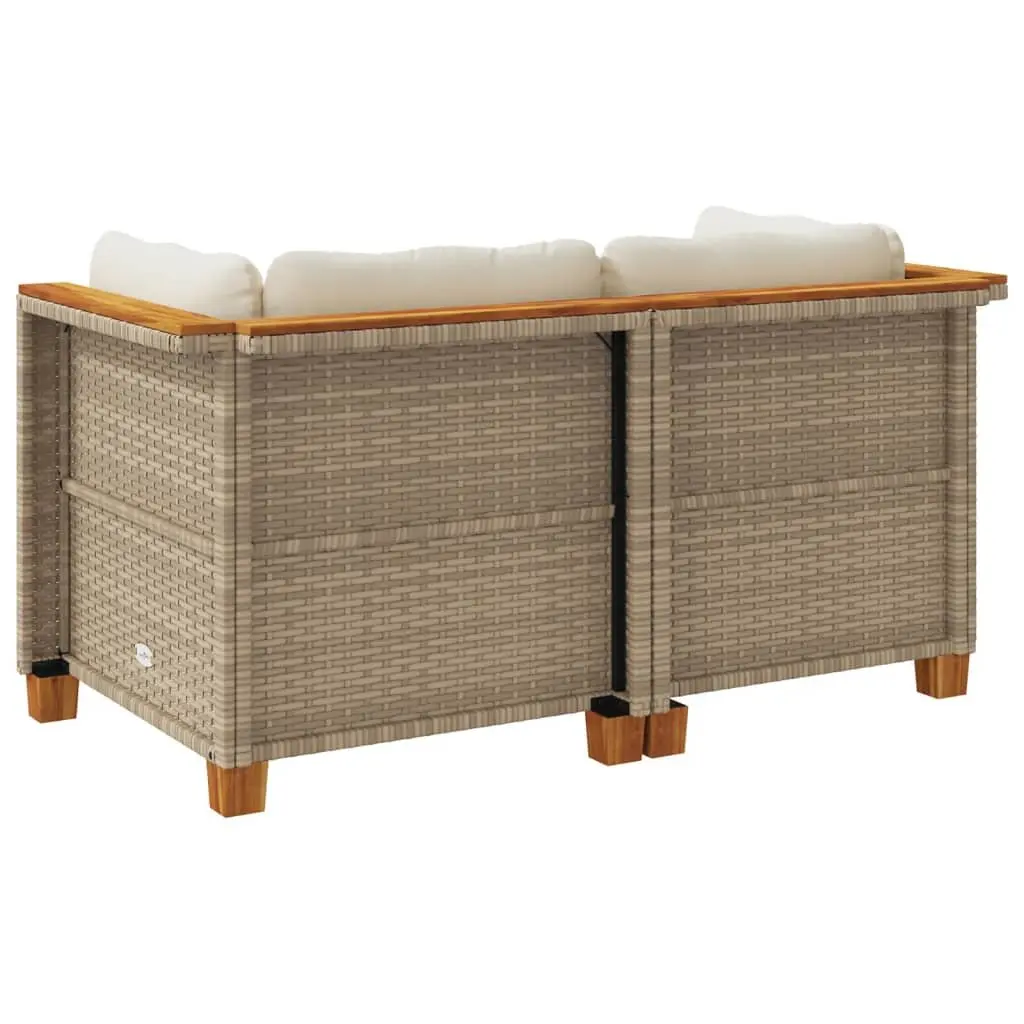 2-Piece Outdoor Garden Sofa Corner Set
