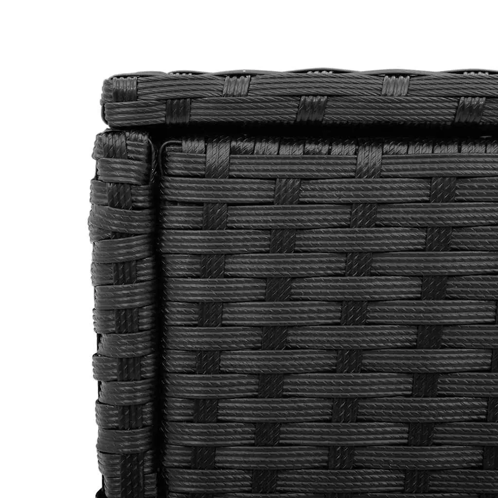Garden Side Table with Durable Poly Rattan Frame
