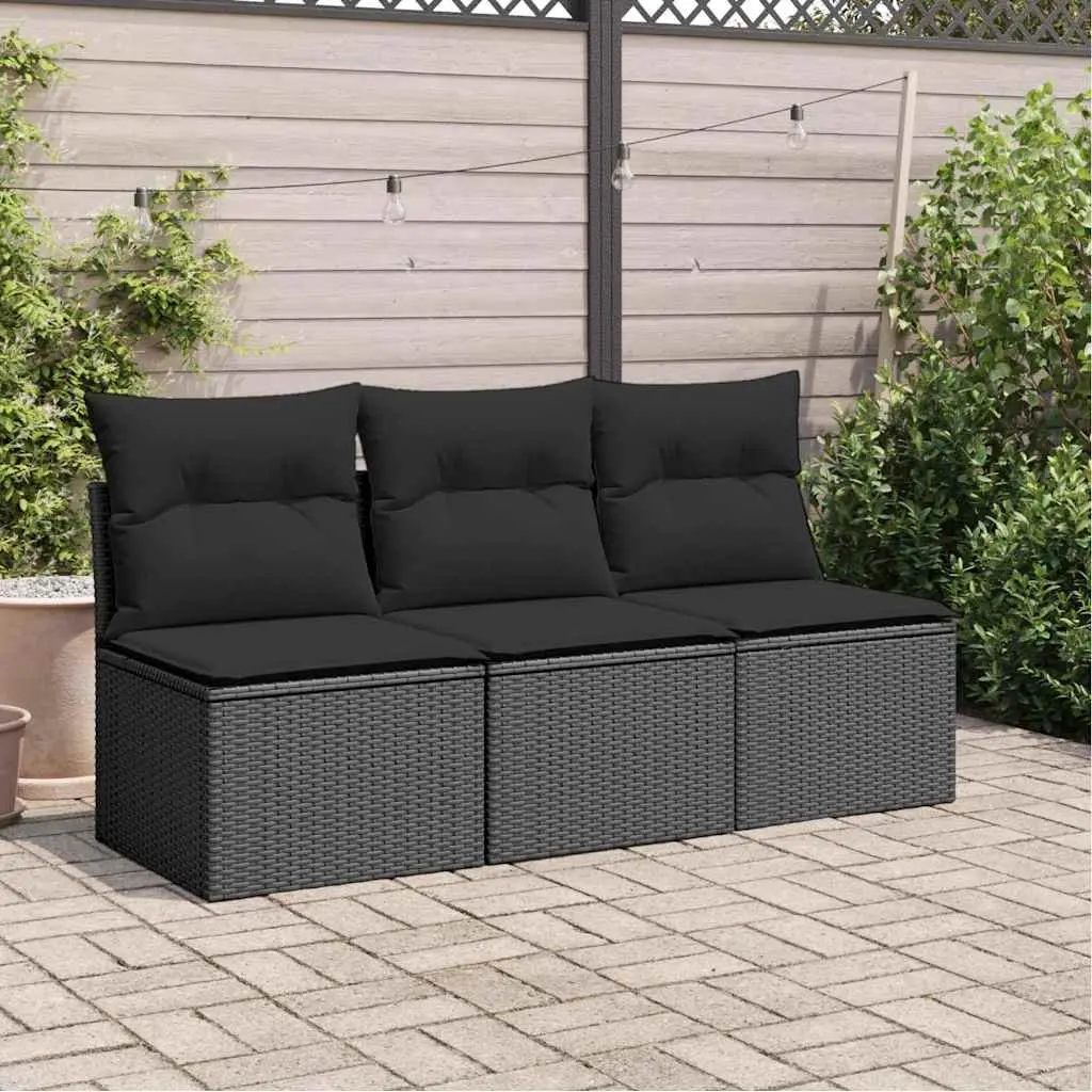 3-Seater Outdoor Garden Sofa with Cushions