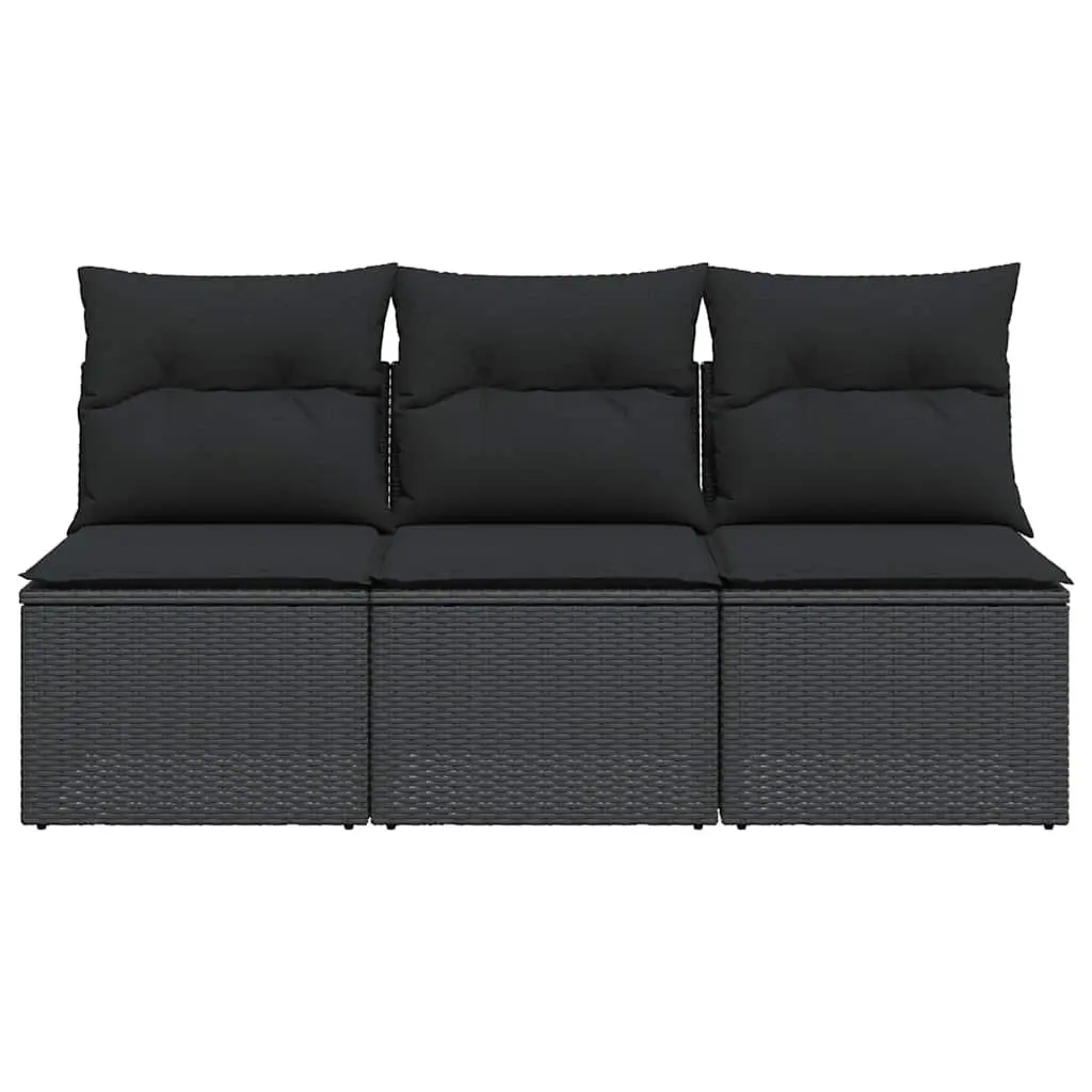 3-Seater Outdoor Garden Sofa with Cushions
