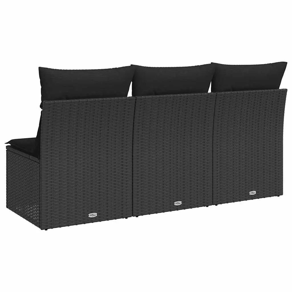 3-Seater Outdoor Garden Sofa with Cushions