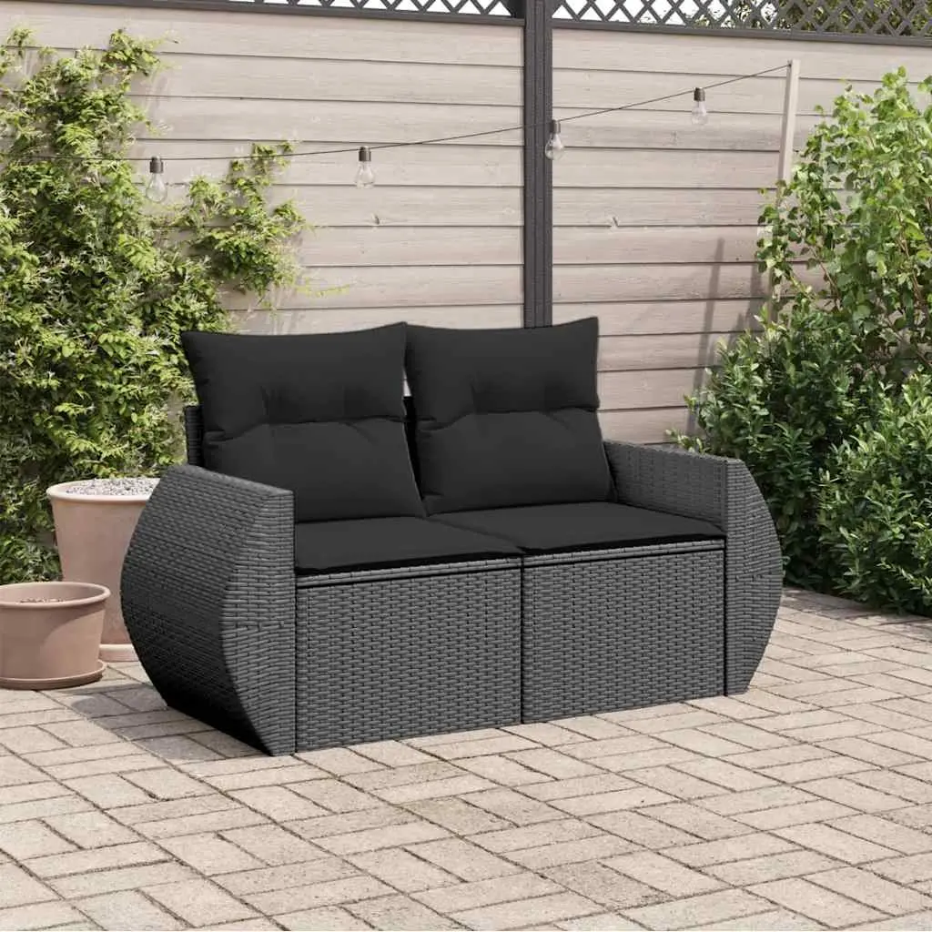 Outdoor Garden Sofa for Two with Cushions
