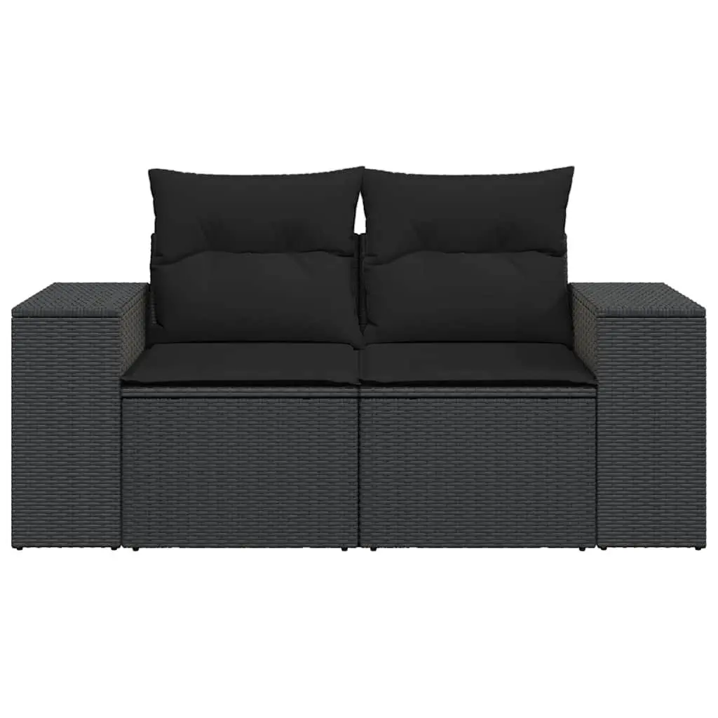 2-Seater Garden Sofa with Cushions Storage