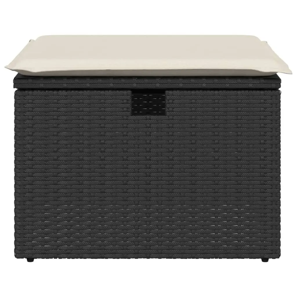 Garden Stool with Storage and Cushioned Seat