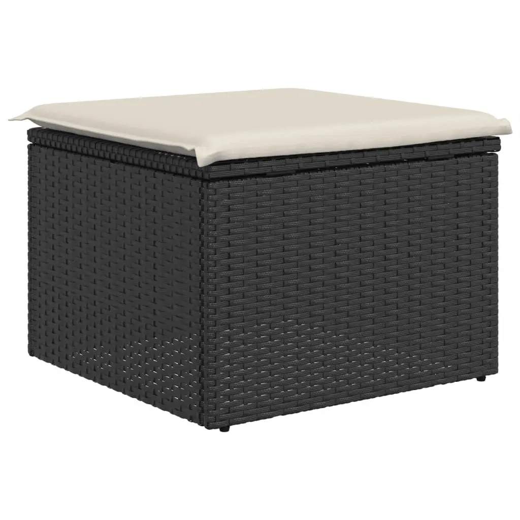 Garden Stool with Storage and Cushioned Seat