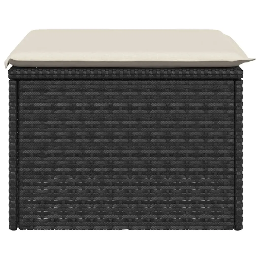 Garden Stool with Storage and Cushioned Seat