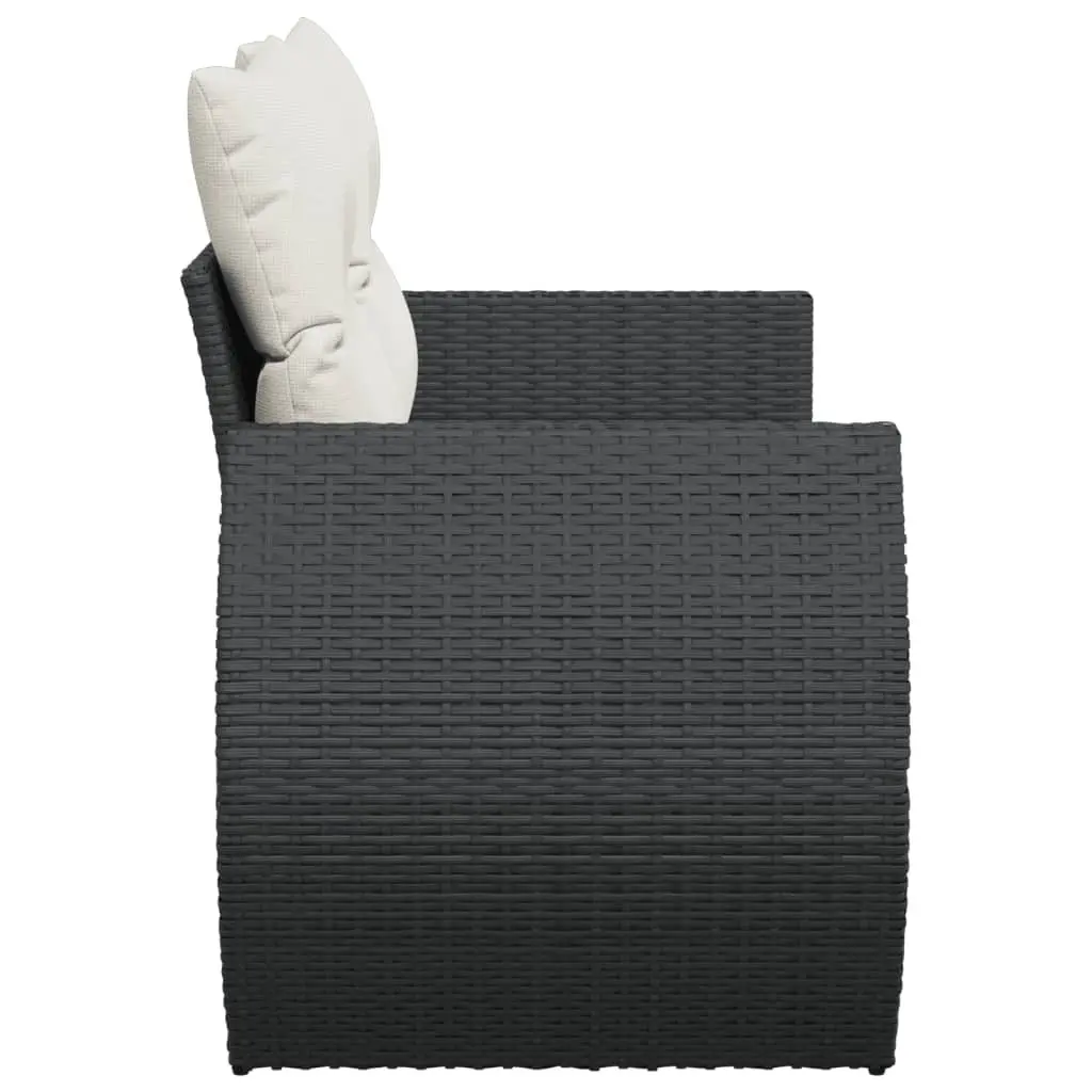 2-Seater Garden Sofa with Removable Cushions