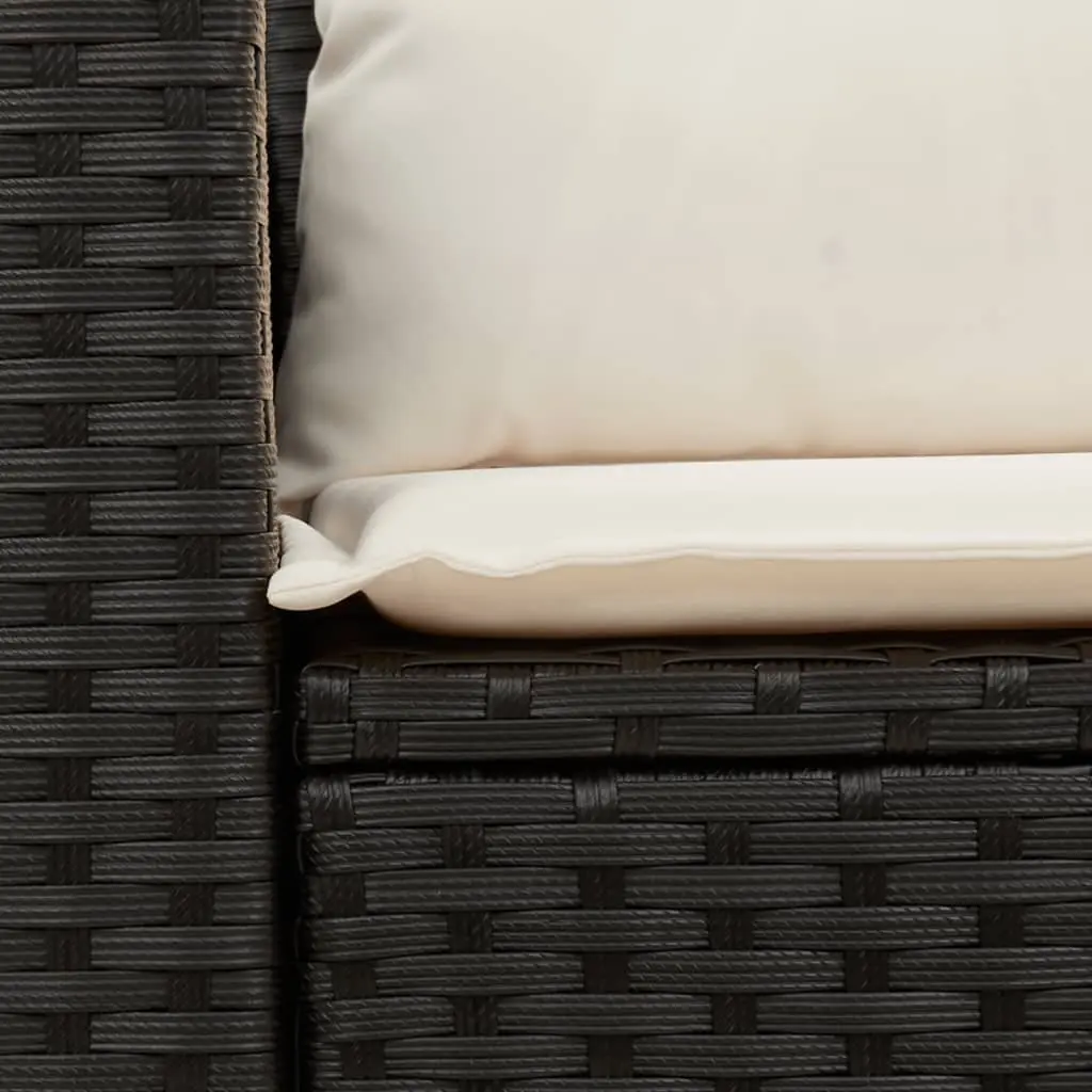 2-Seater Garden Sofa with Removable Cushions
