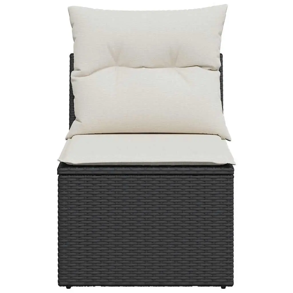 Armless Garden Chair with Cushions and Storage
