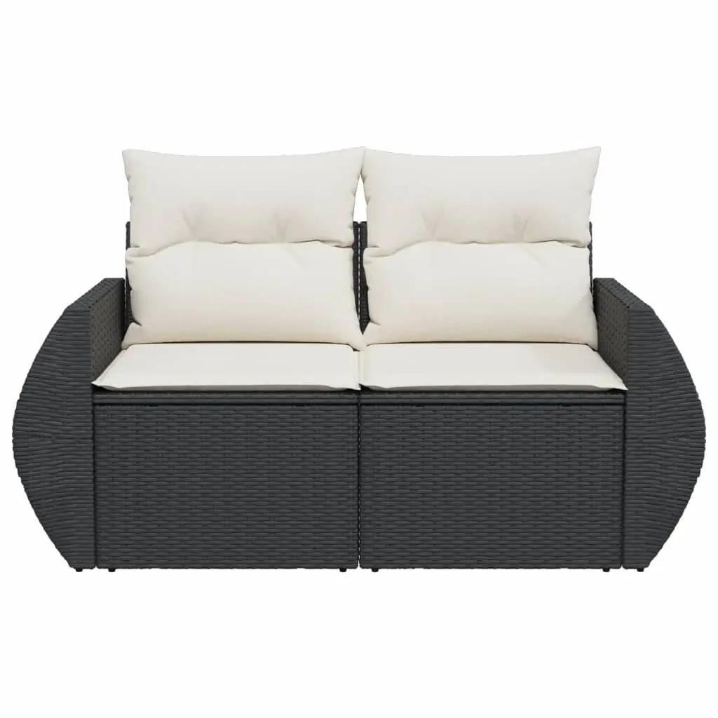 2-Seater Outdoor Sofa with Storage and Cushions