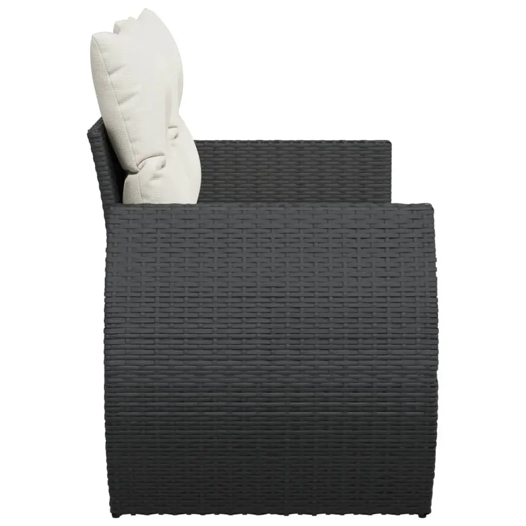 2-Seater Outdoor Sofa with Storage and Cushions