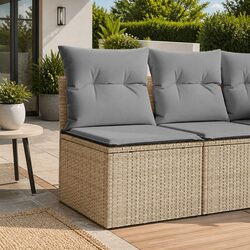 Durable Garden Corner Sofa with Cushions for Outdoor Comfort