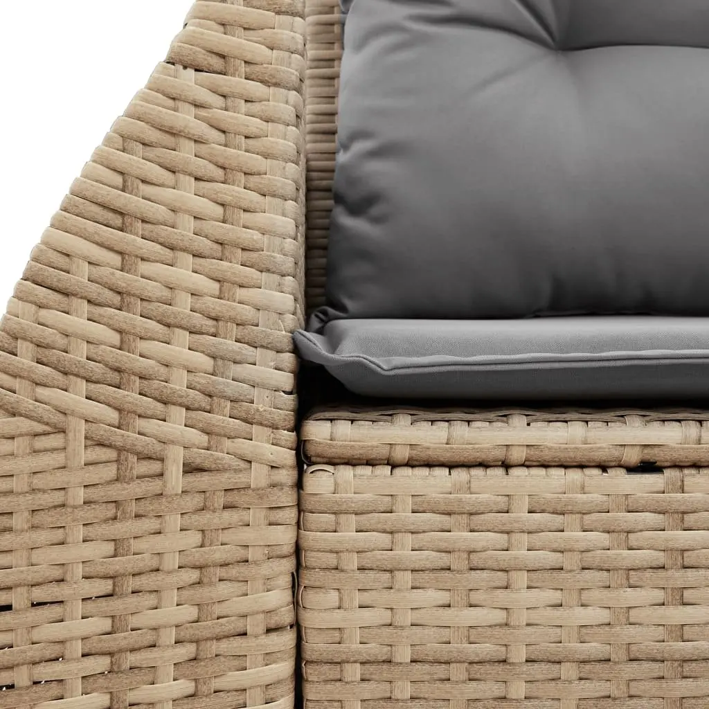 2-Seater Garden Sofa with Storage Cushions