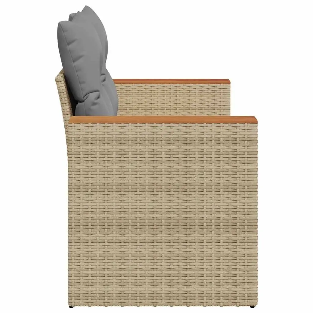 2-Seater Garden Sofa with Storage Cushions