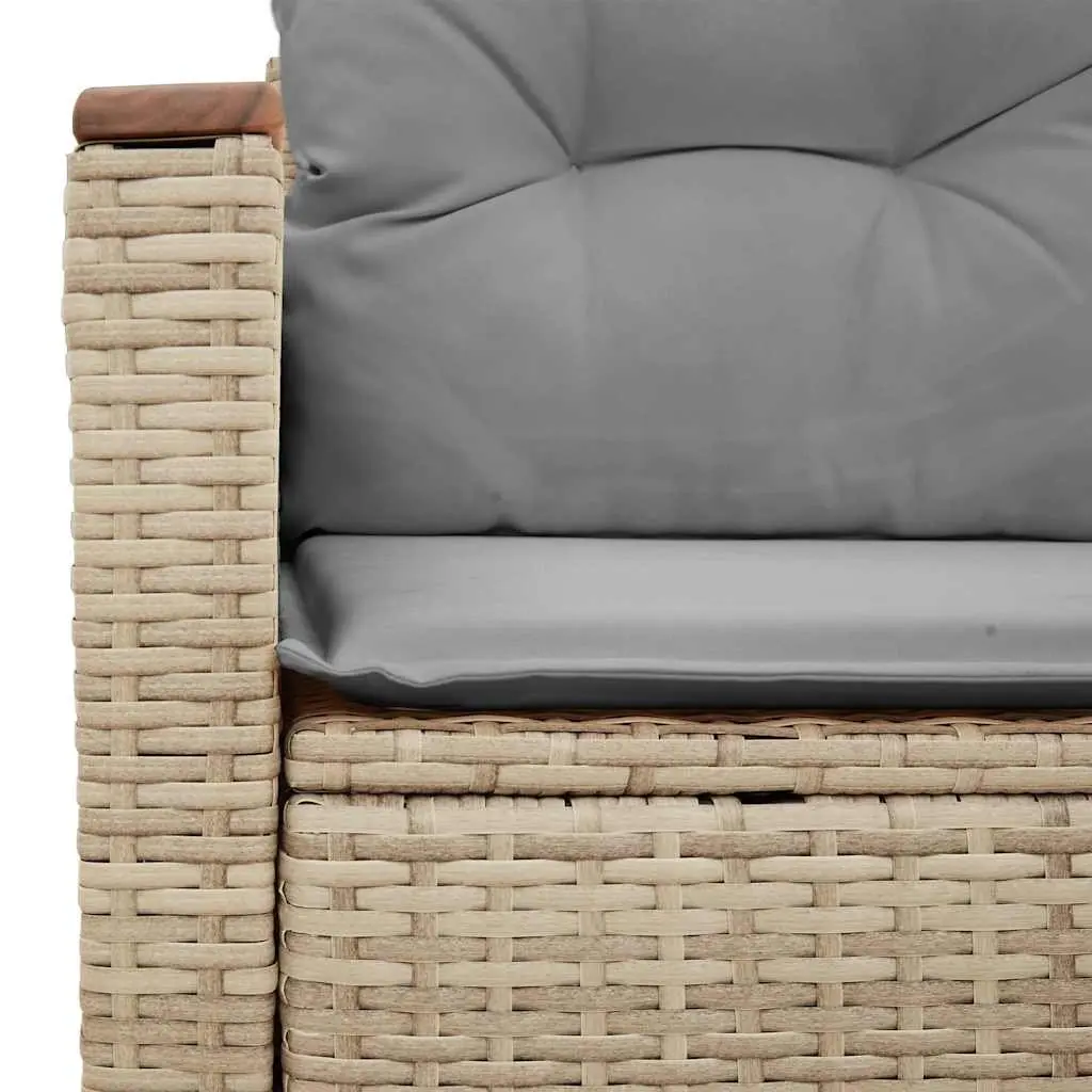2-Seater Garden Sofa with Storage Cushions