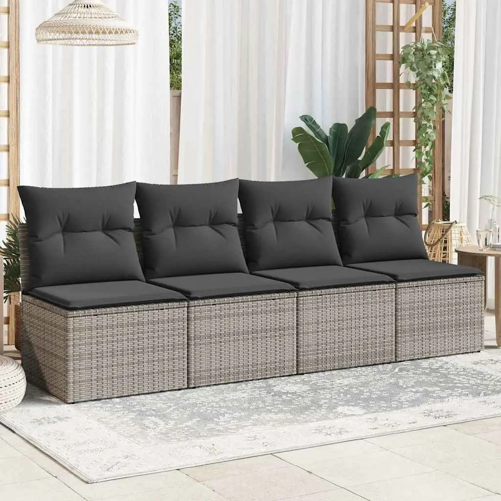 4-Seater Modular Garden Sofa with Cushions