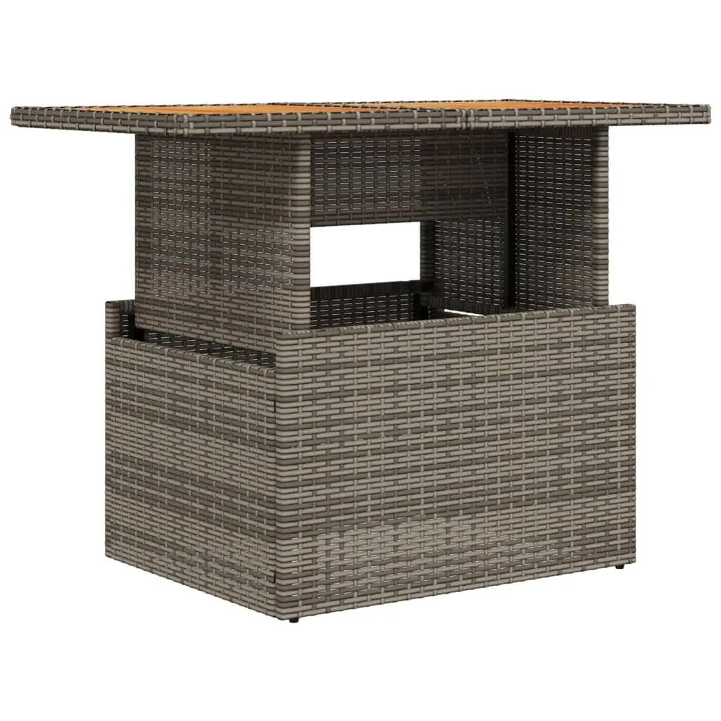 Grey Garden Table 100x55x73cm for Outdoor Use