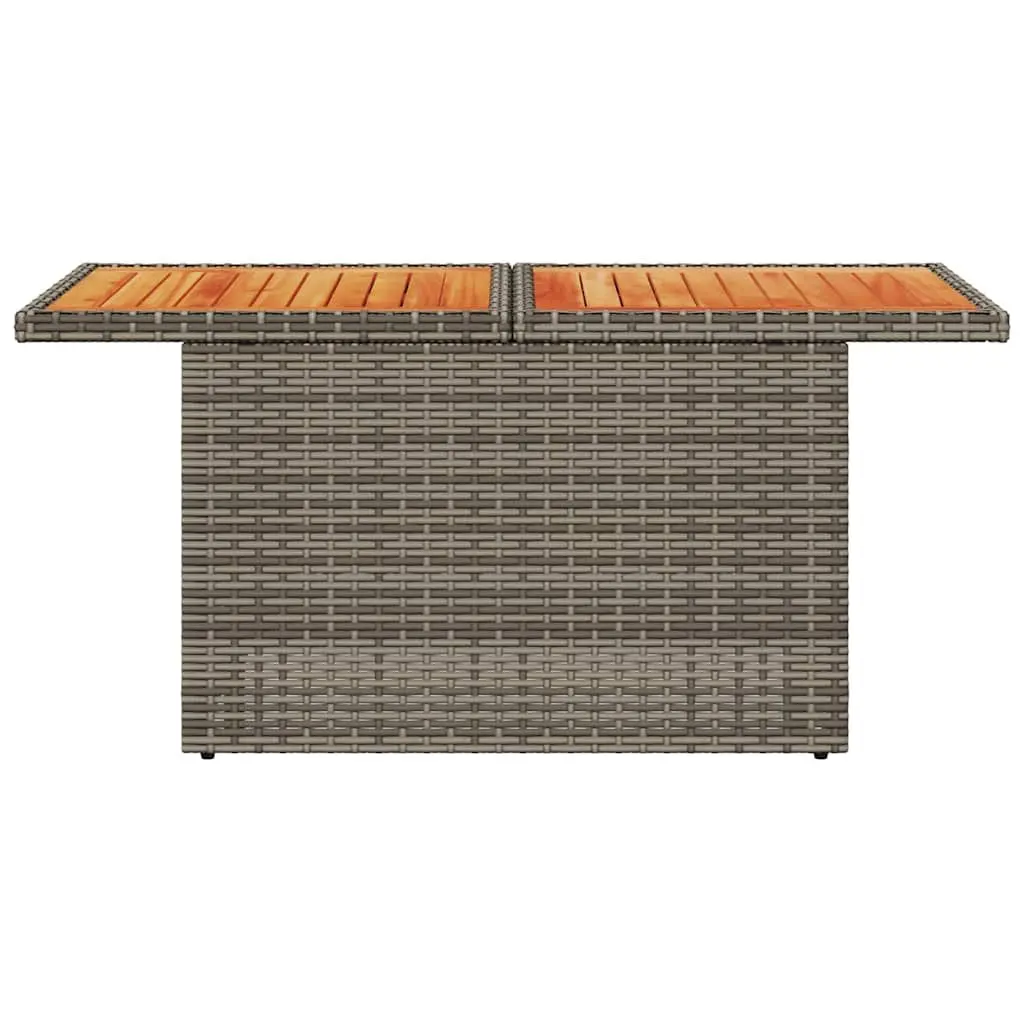 Grey Garden Table 100x55x73cm for Outdoor Use