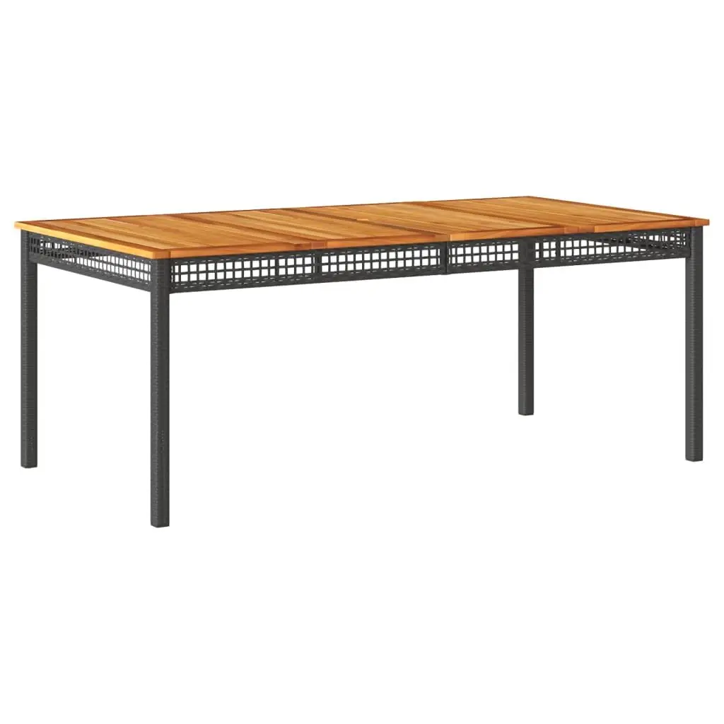 Garden Table with Acacia Wood Top