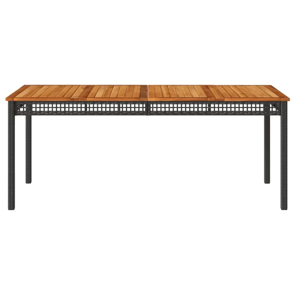 Garden Table with Acacia Wood Top