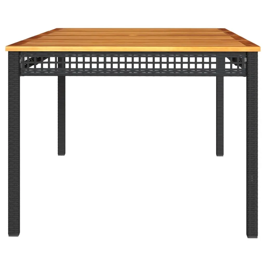 Garden Table with Acacia Wood Top