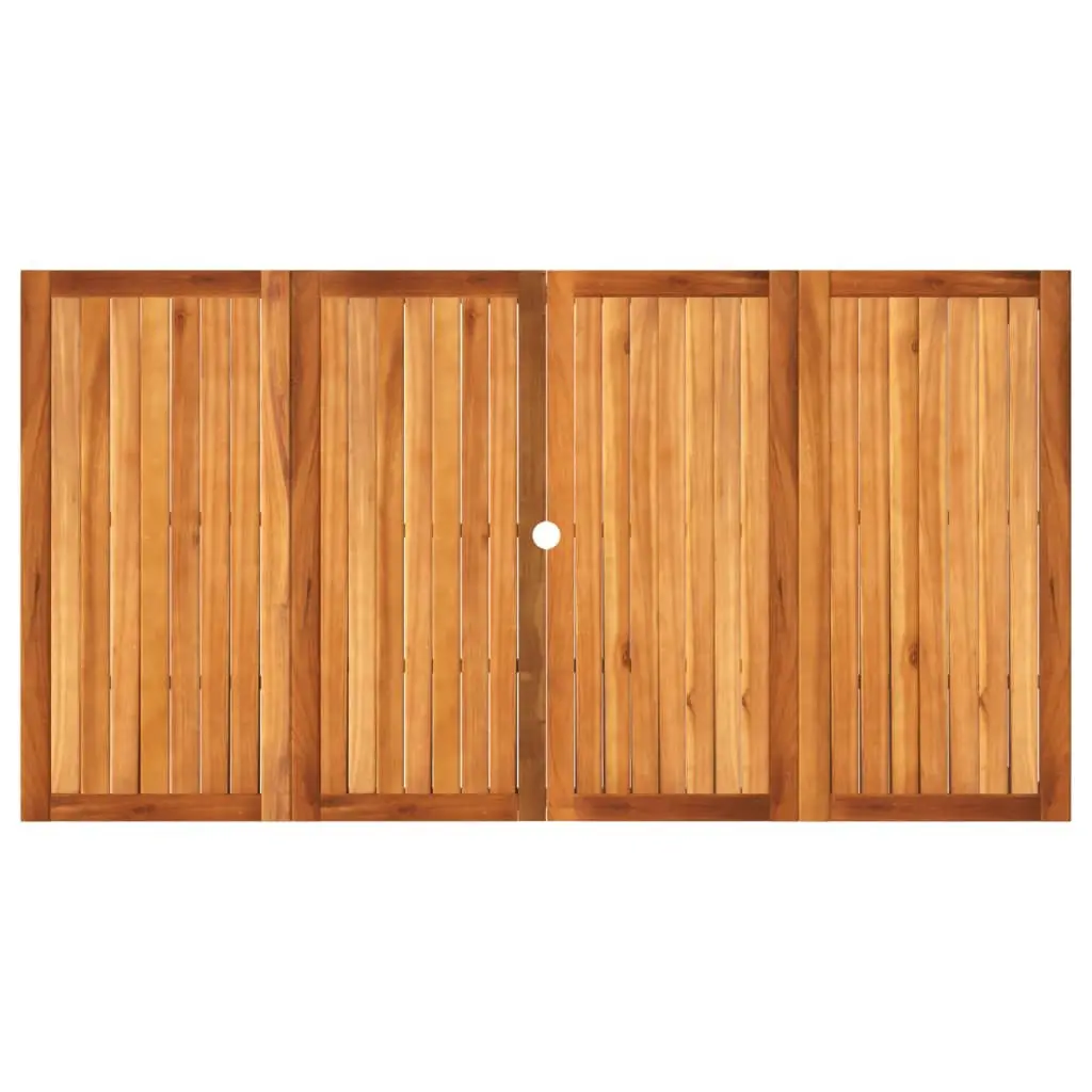 Garden Table with Acacia Wood Top