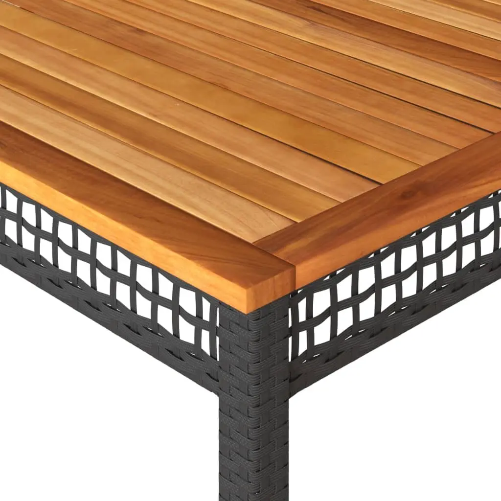 Garden Table with Acacia Wood Top