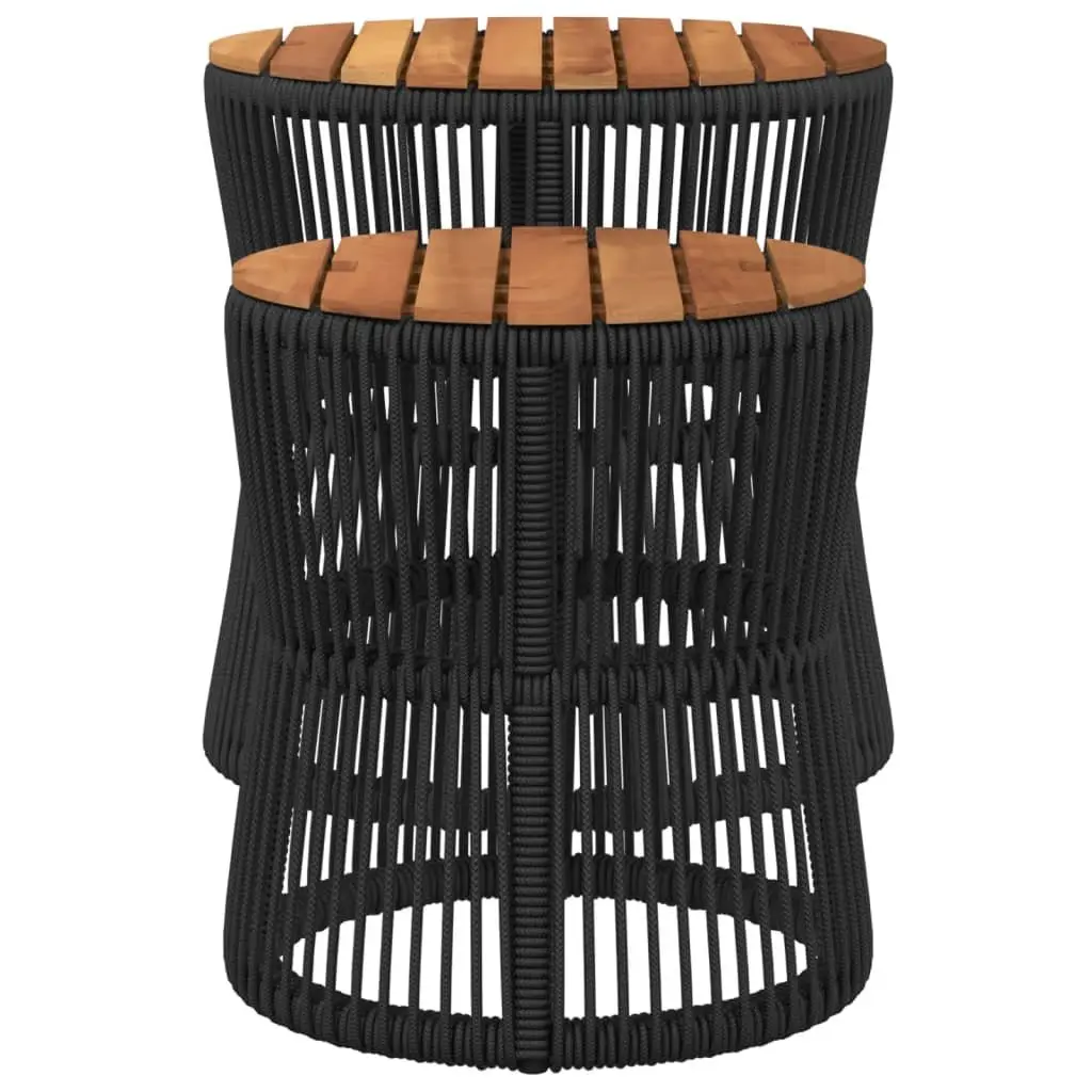 Garden Side Tables 2-Piece Set for Outdoor Use
