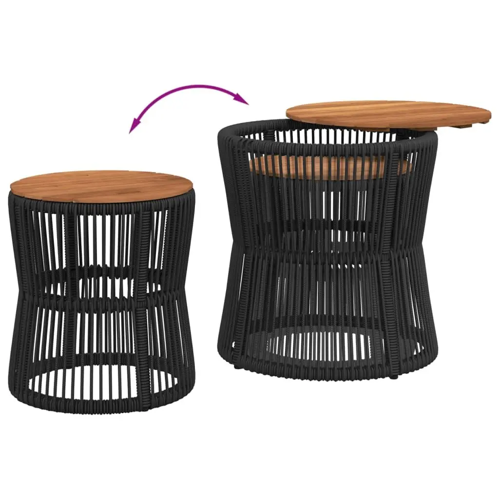 Garden Side Tables 2-Piece Set for Outdoor Use