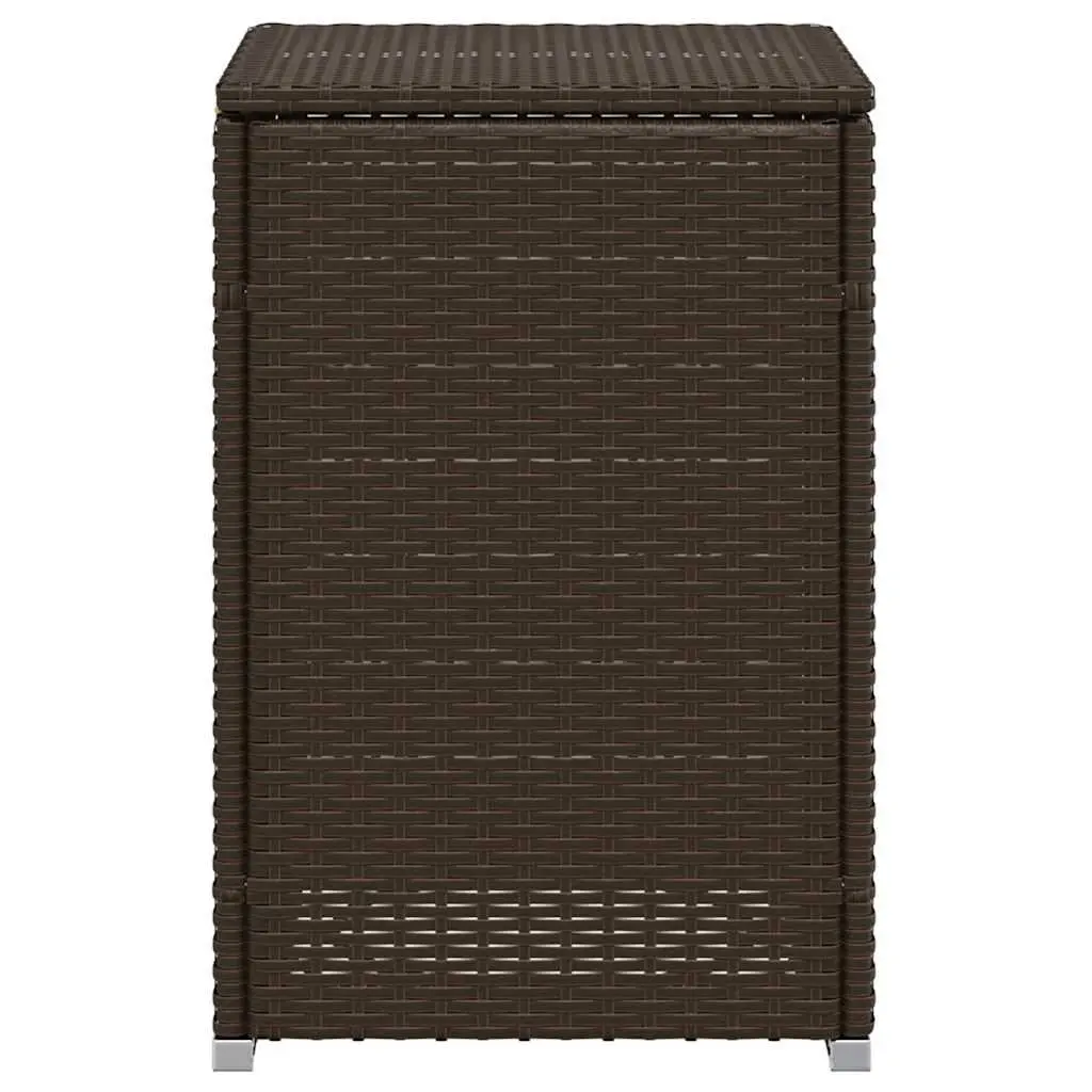 Brown Propane Tank Cover Table, 40x40x60cm, Poly Rattan