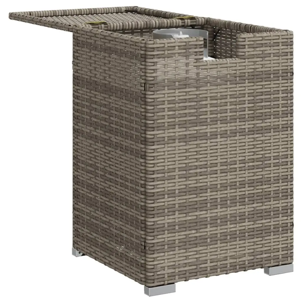 Grey Propane Tank Cover Table for Outdoor Use