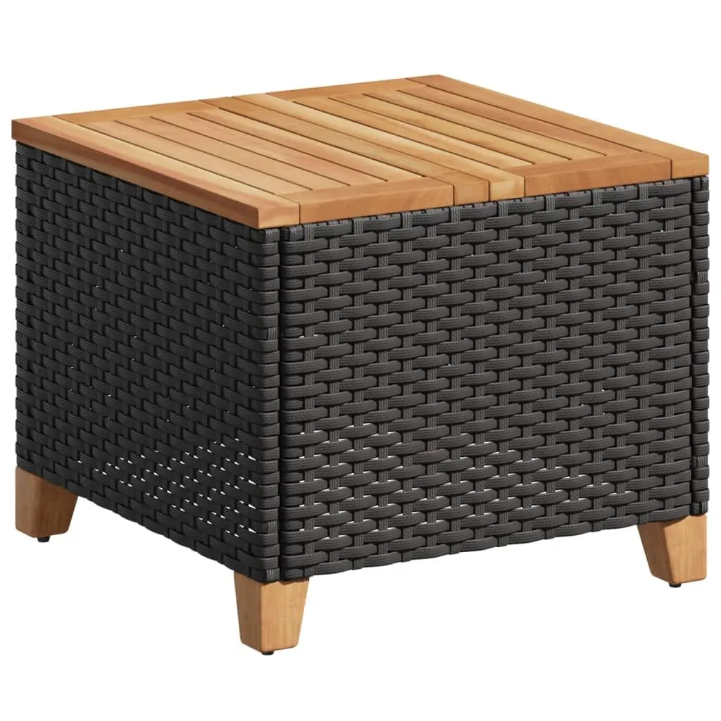 Black Garden Table 45x45x37cm for Outdoor Use