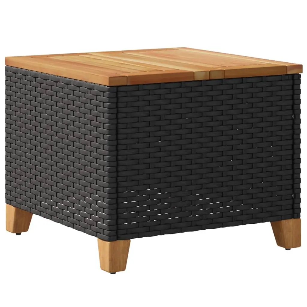 Black Garden Table 45x45x37cm for Outdoor Use
