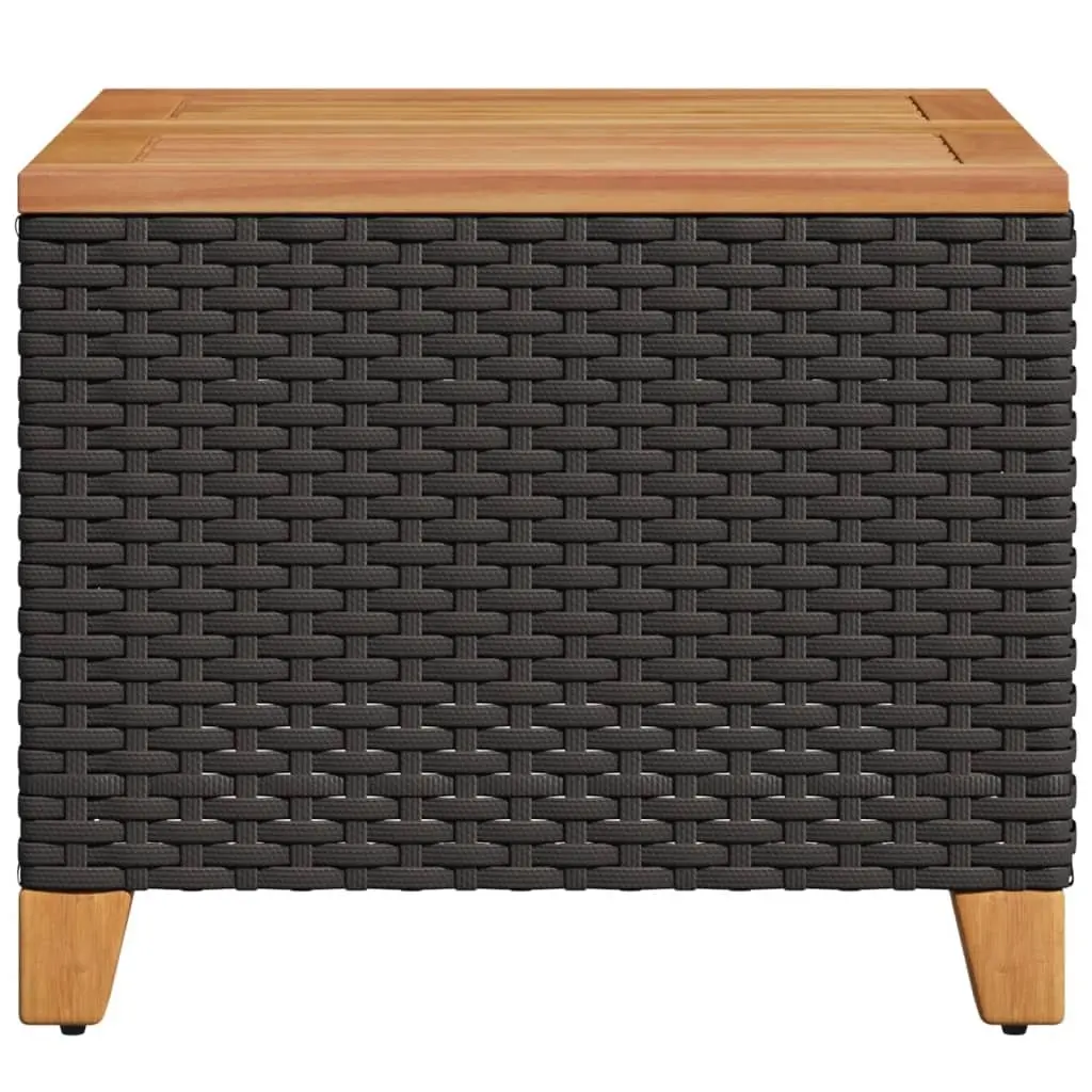 Black Garden Table 45x45x37cm for Outdoor Use