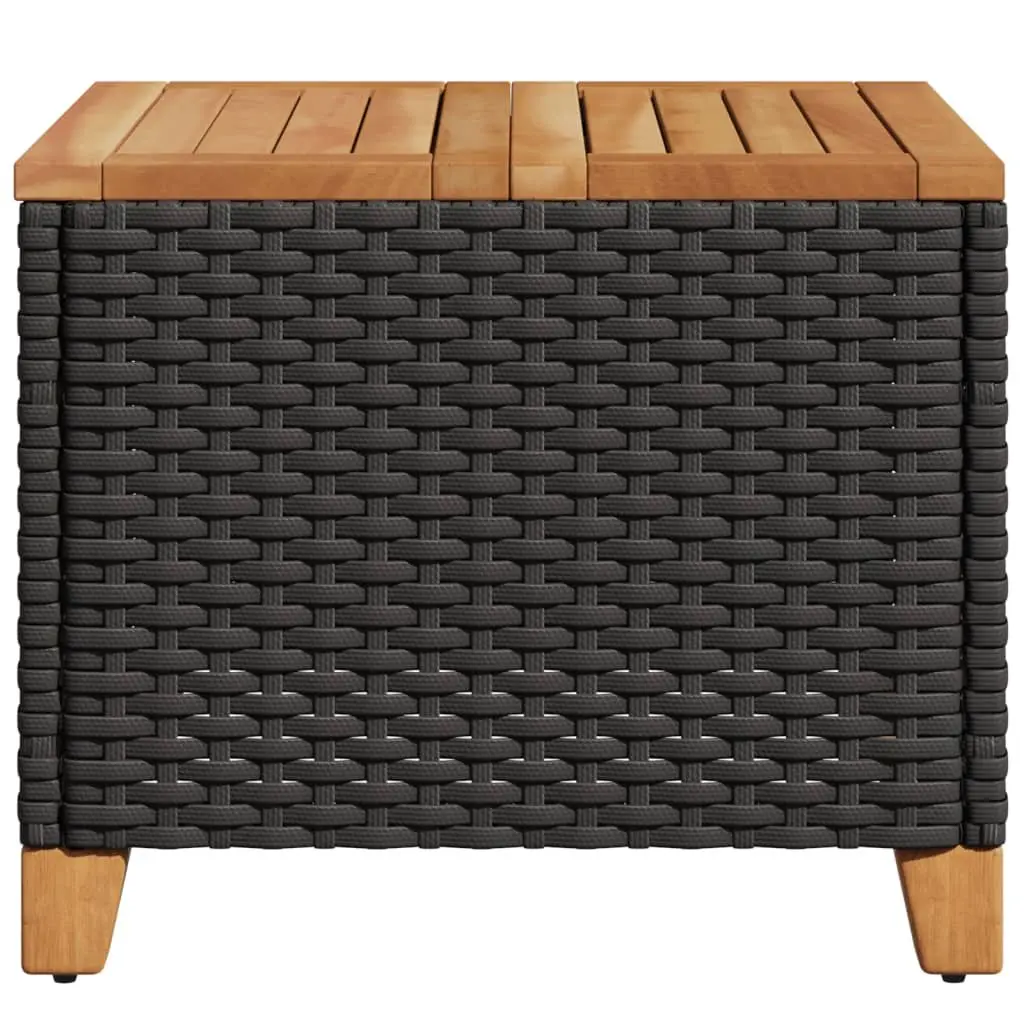 Black Garden Table 45x45x37cm for Outdoor Use
