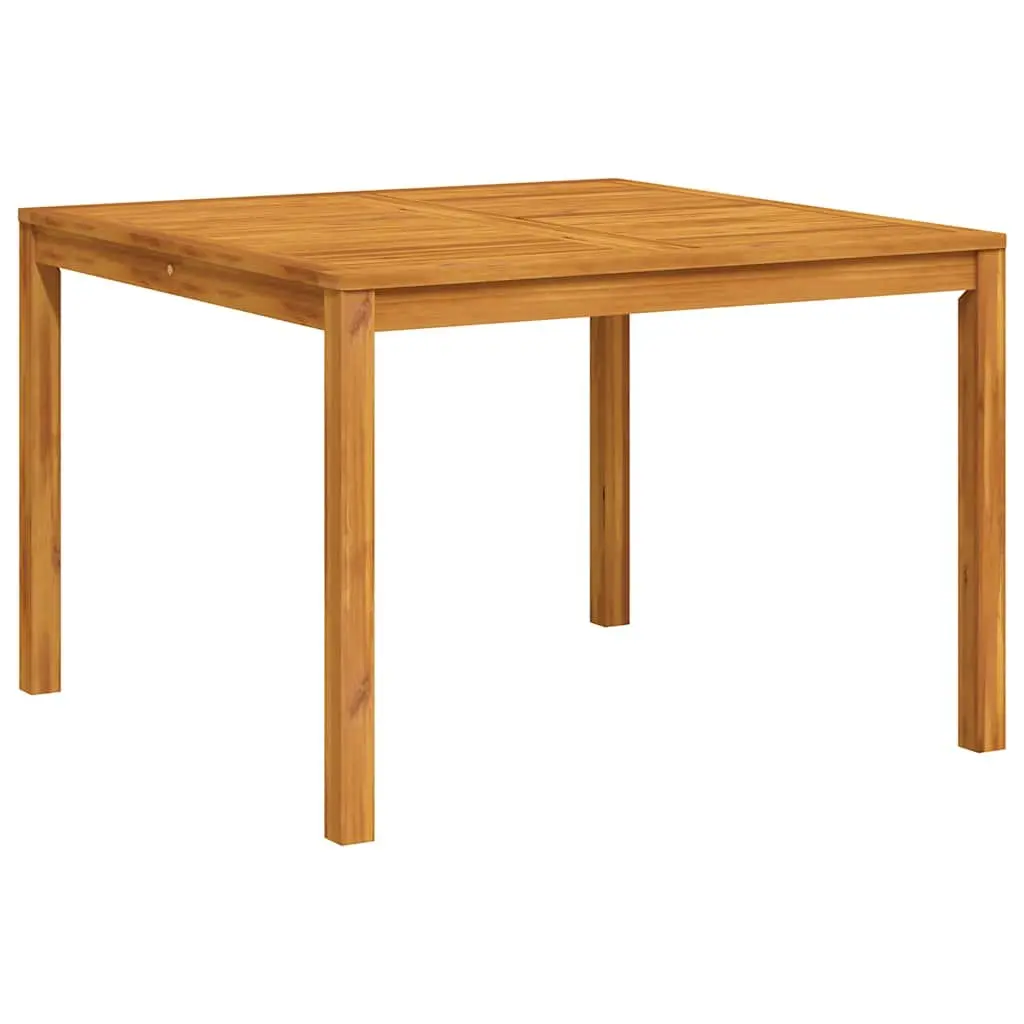 Garden Dining Table Solid Acacia Wood 110x110x75cm Brown