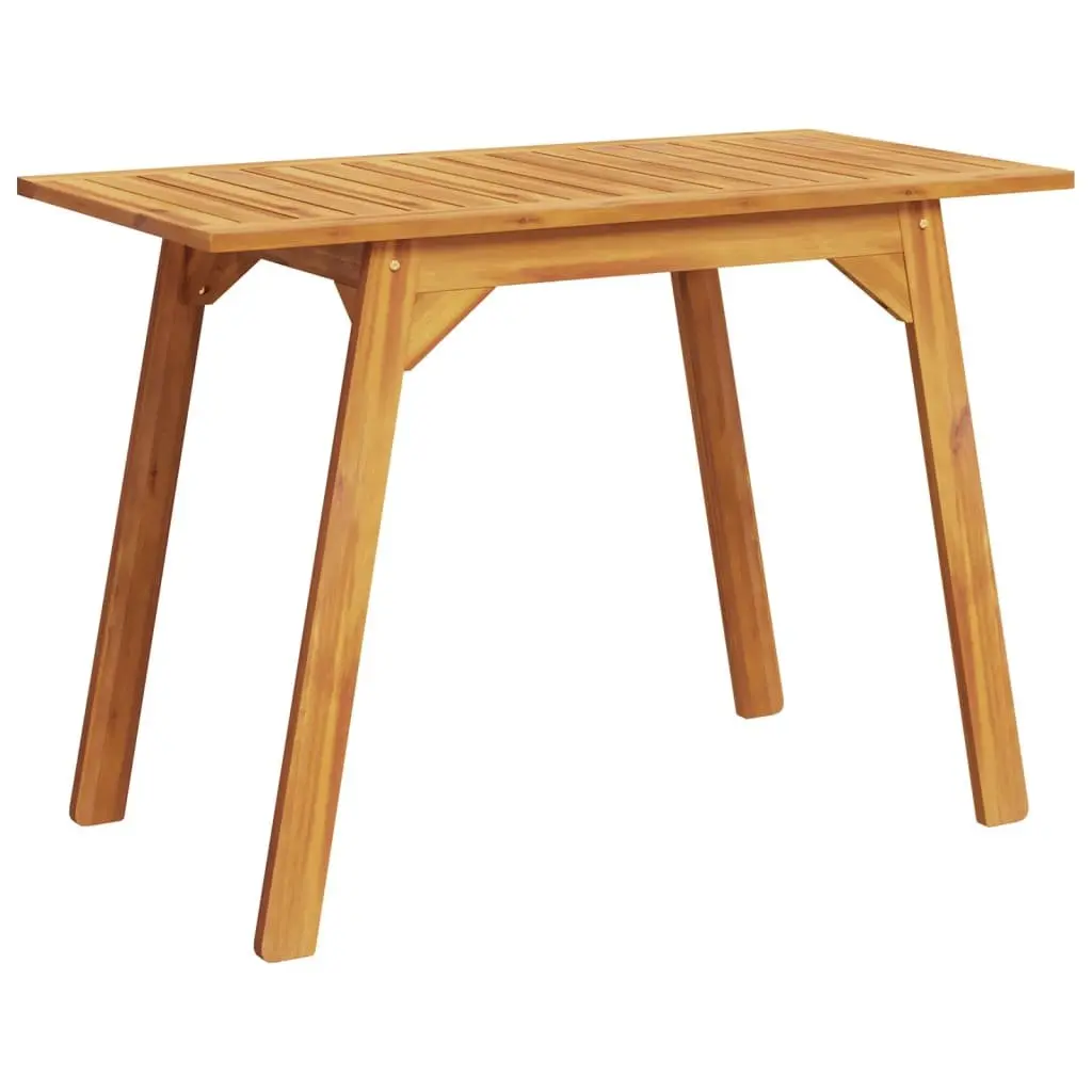 Solid Acacia Wood Outdoor Dining Table 110x56x75cm