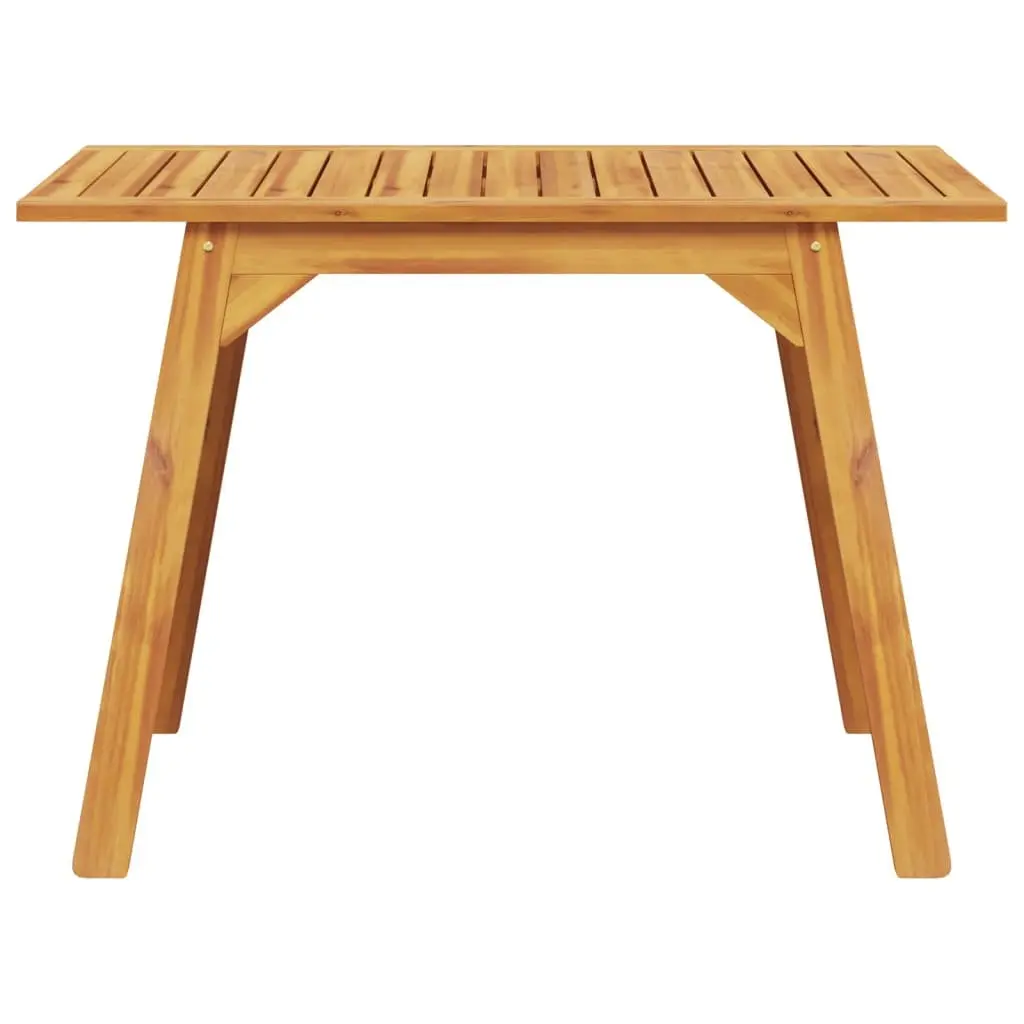 Solid Acacia Wood Outdoor Dining Table 110x56x75cm