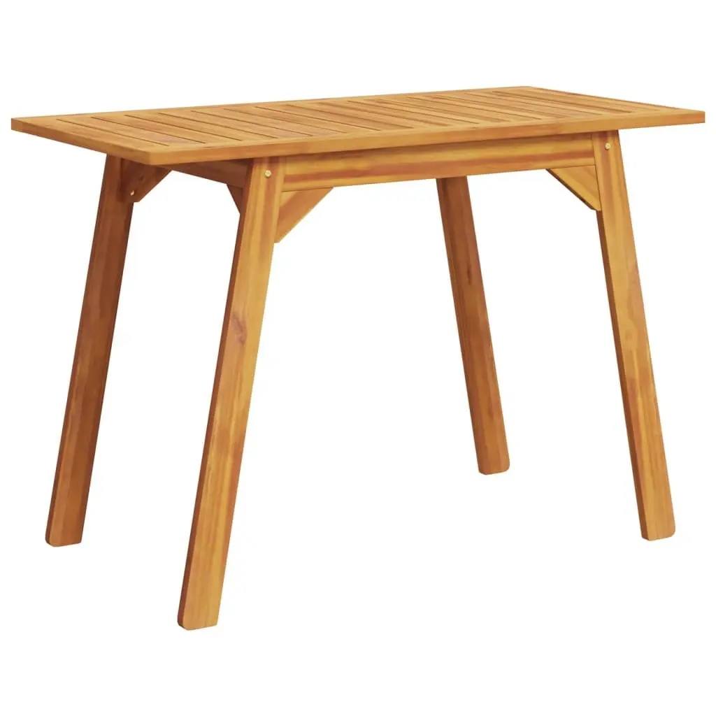 Solid Acacia Wood Outdoor Dining Table 110x56x75cm
