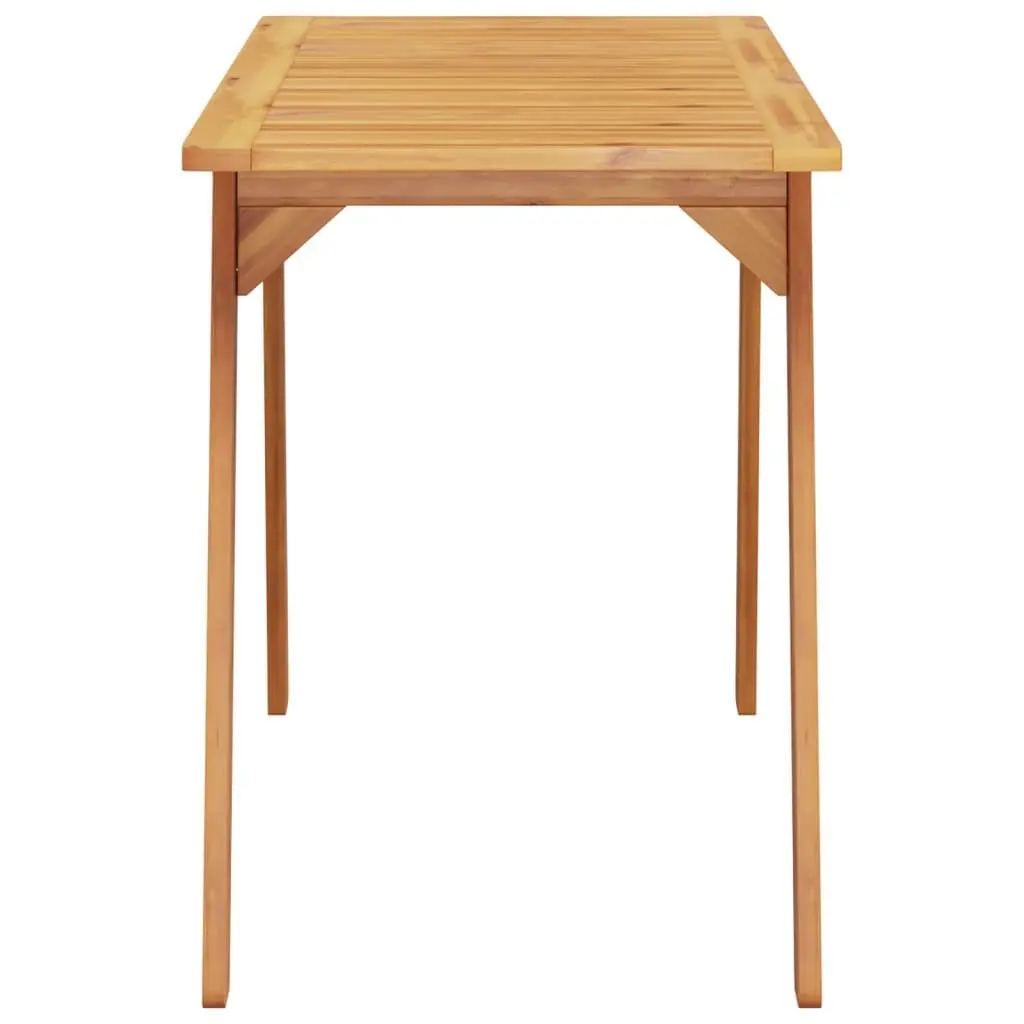 Solid Acacia Wood Outdoor Dining Table 110x56x75cm