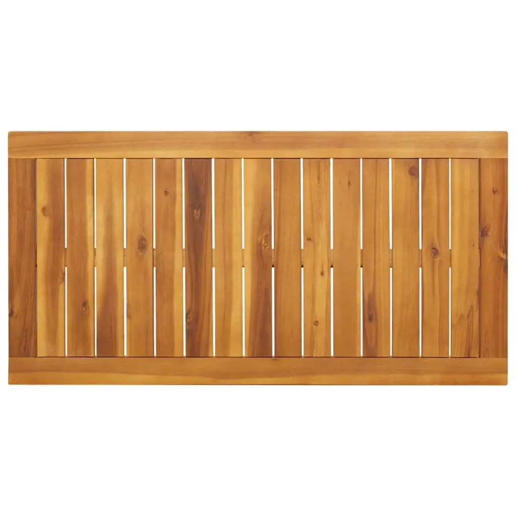 Solid Acacia Wood Outdoor Dining Table 110x56x75cm