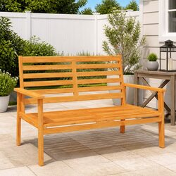 Wooden Garden Sofa Bench 120cm Outdoor Lounge Chair