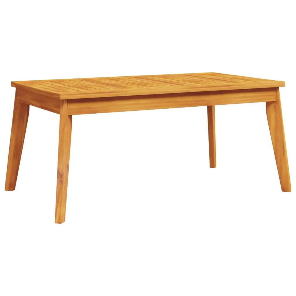 Garden Dining Table Solid Acacia Wood 100x55x45cm Brown