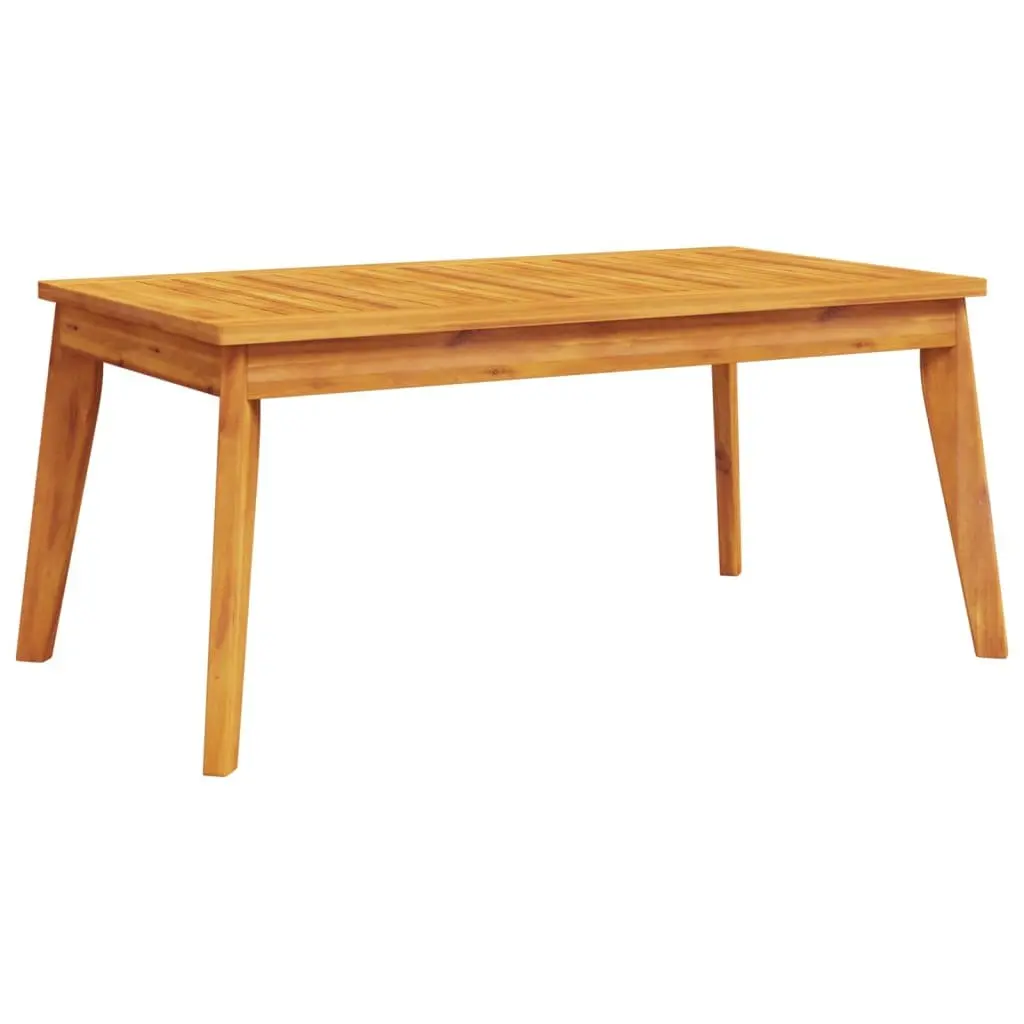 Garden Dining Table Solid Acacia Wood 100x55x45cm Brown