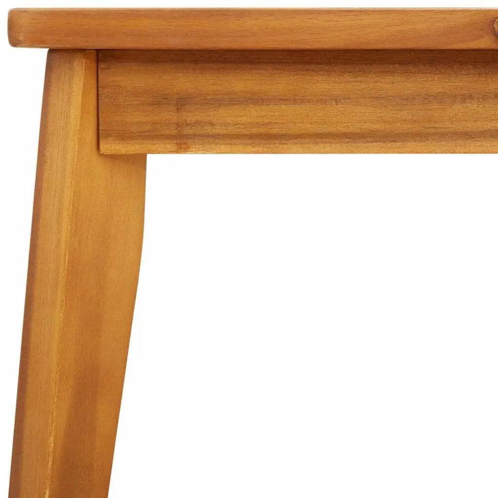 Garden Dining Table Solid Acacia Wood 100x55x45cm Brown