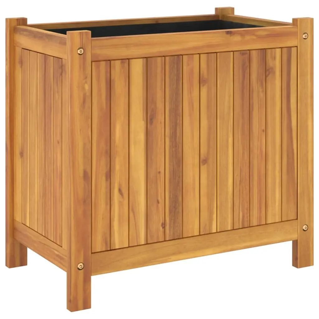 Wooden Planter Box Solid Acacia Wood 54 x 31 x 50 cm Brown