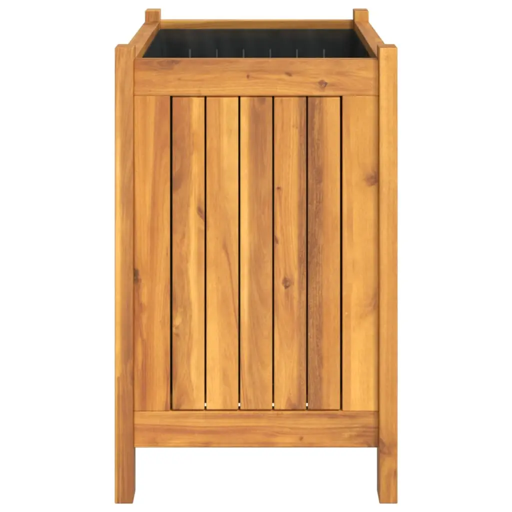 Wooden Planter Box Solid Acacia Wood 54 x 31 x 50 cm Brown