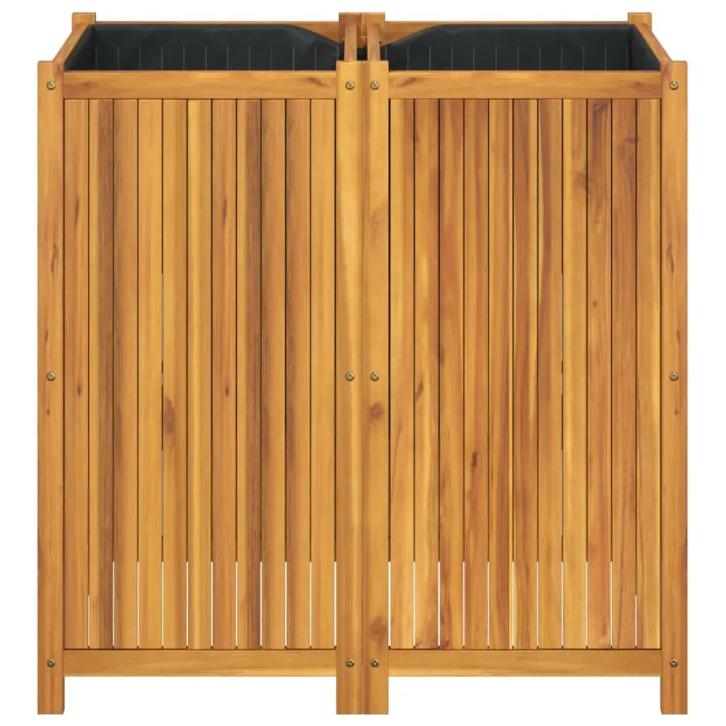 Garden Planter Box Wooden Acacia 100L x 50W x 100H cm Brown